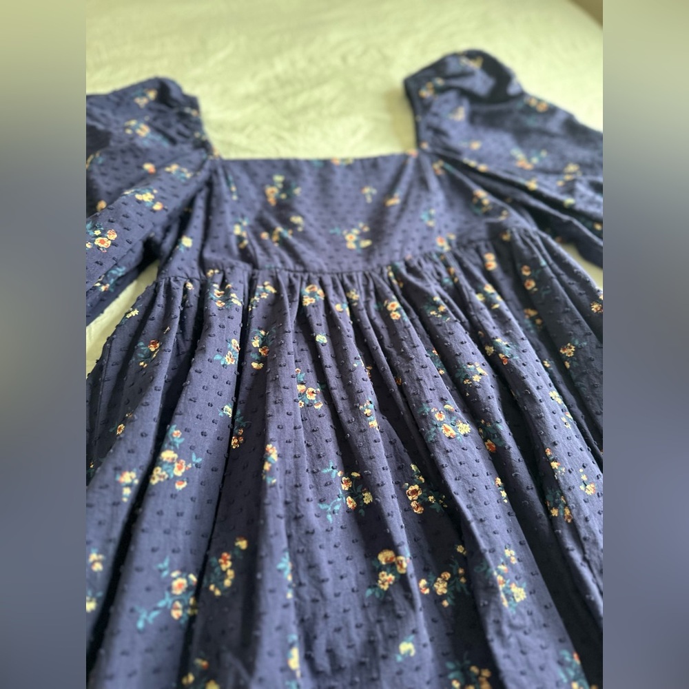 Altar’d State Blue floral babydoll dress size XS - Picture 2 of 5